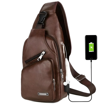 Classy Leather Anti-Theft Crossbody Bag